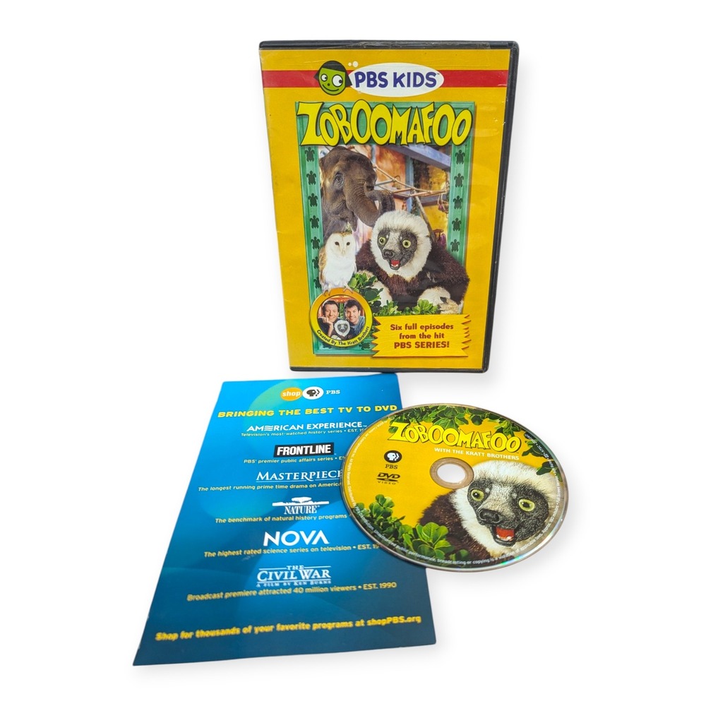 PBS Kids Zoboomafoo With The Kratt Brothers 6 Episode DVD 2006 ZOB0601